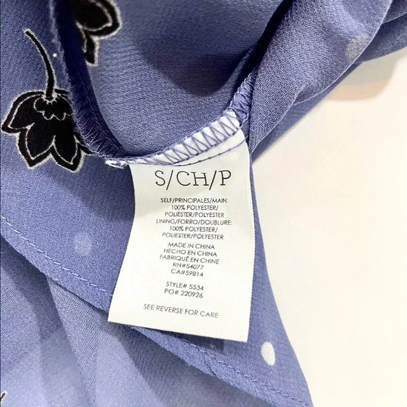 Cabi Crossover Floral Sheer Blouse - Picture 3 of 4